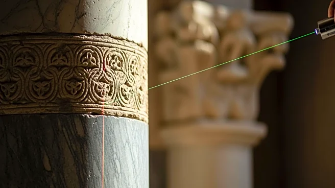 Ancient Roman Column Undergoes Laser Restoration to Preserve Historical Integrity