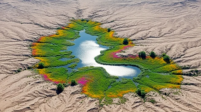 NASA Satellite Observes Rare Desert Bloom in Australia's Lake Eyre Basin