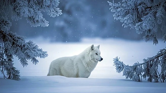 Photographers Capture Stunning Arctic Wolf Encounter Near Eureka