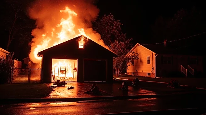 Long Island Garage Fire Spreads to Home, Owner Injured Amid Difficult Conditions