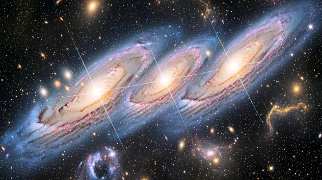 Astronomers Discover Rare Triple Galaxy Merger with Active Supermassive Black Holes