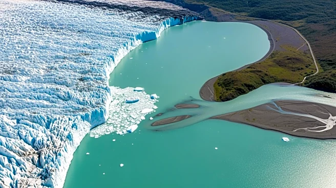 Astronaut Captures Unique Convergence of Glacier, Lake, and River in Argentina