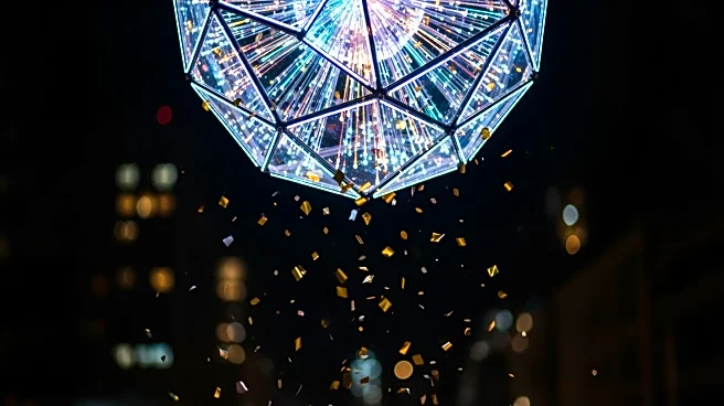 Times Square Prepares for New Year's Eve with Ball Test and Confetti Drop