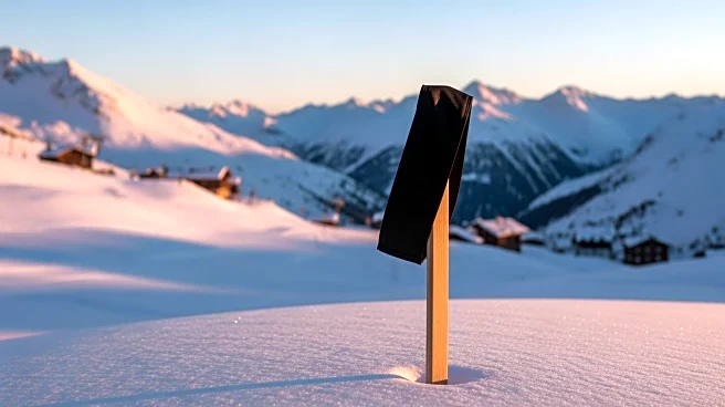 Switzerland World Junior Team Honors Ski Resort Fire Victims with Black Armbands