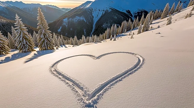 Skiers in Switzerland Form Heart to Honor Victims of New Year's Fire