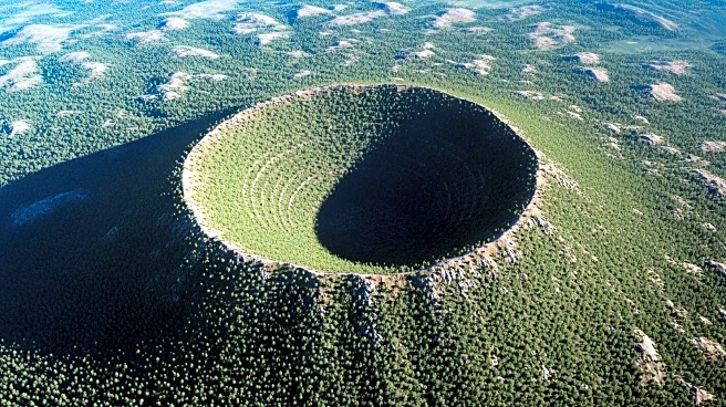 Canadian Crater's Unique Appearance Captured in Satellite Image