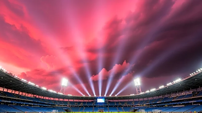 Pink Sky Phenomenon in Birmingham Attributed to Stadium Lights During Storm Goretti