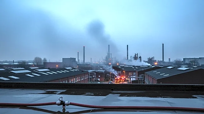 Fire Service Monitors Aftermath of Major Blaze at Bangor Industrial Estate