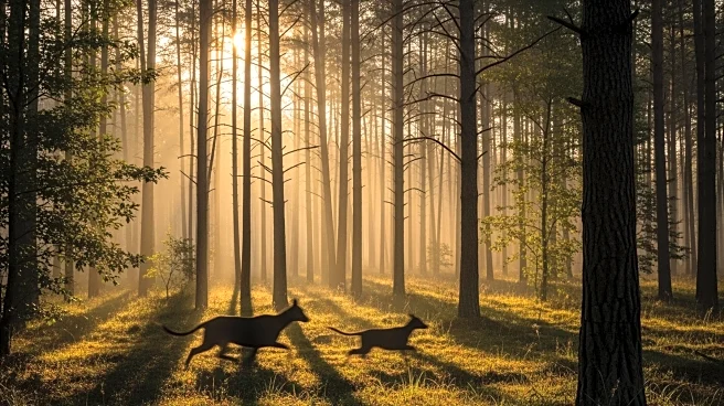 Wildlife Spectacle: Wolf Chases Coyote in Yellowstone National Park