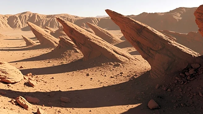 Mars Express Captures Wind-Sculpted Yardangs on Martian Surface