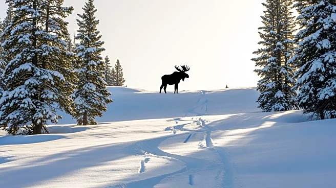 Moose Joins Skiers on Park City Slopes, Captivating Visitors