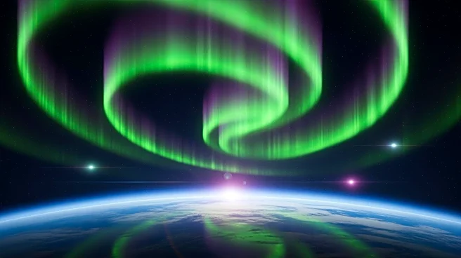 Solar Storm Intensifies Aurora Displays, Captured by International Space Station