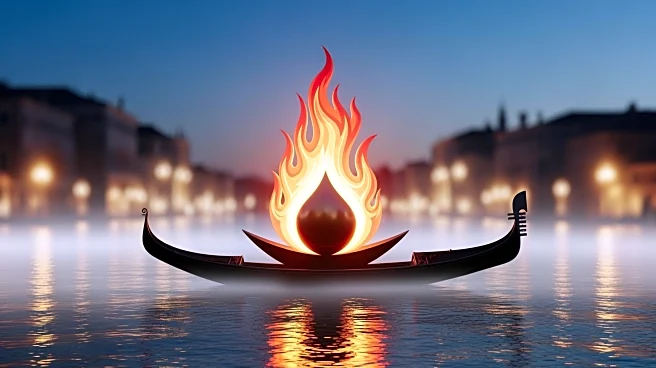 Olympic Flame's Historic Journey Through Venice's Grand Canal Ahead of Winter Games