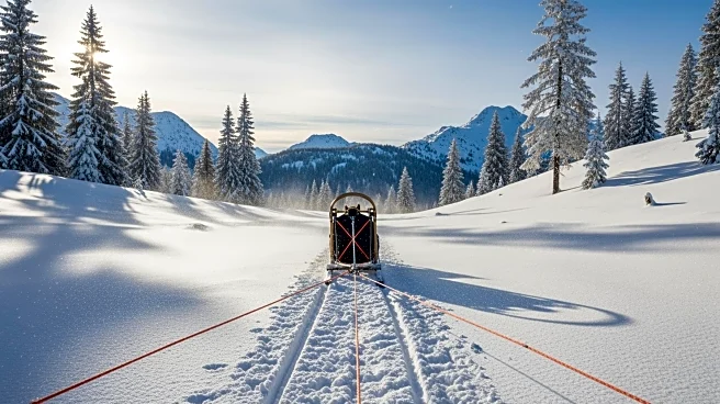 Dog Sled Teams Compete in Snowy Czech Mountains