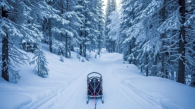 Dog Sled Teams Compete in Czech Mountains Amid Snowy Conditions