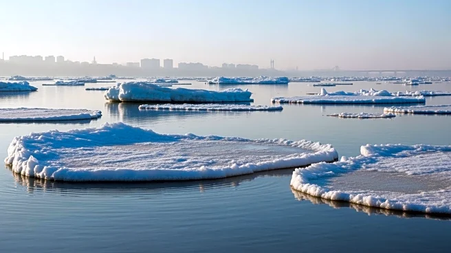 Floating Ice on Hudson River Disrupts New York Ferry Services