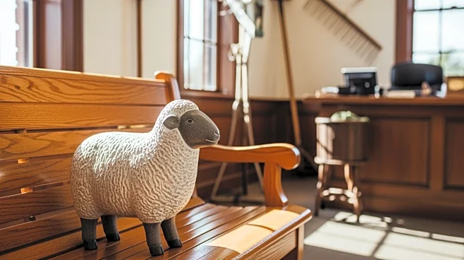 Shrek the Sheep Becomes Courthouse Celebrity at Tennessee Agriculture Office