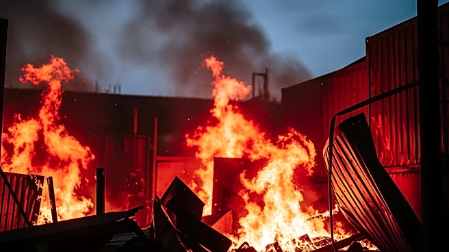 Russian Missile Strike Causes Major Fire at US-Owned Warehouse in Ukraine