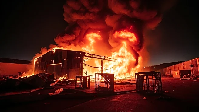 Russian Missile Strike Causes Major Fire at US Warehouse in Ukraine