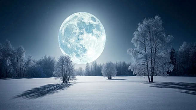 Local Community Experiences Rare Snow Moon Phenomenon