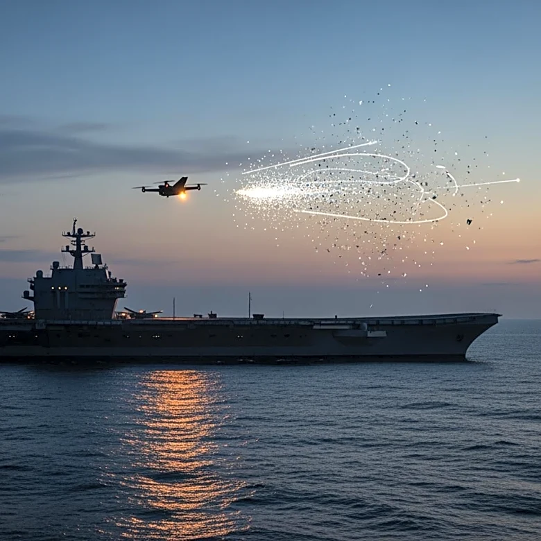 U.S. Military Shoots Down Iranian Drone Near Aircraft Carrier in Arabian Sea