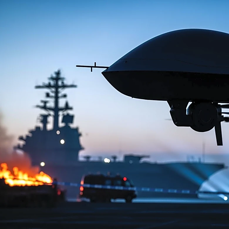 U.S. Military Downs Iranian Drone Near Aircraft Carrier, Escalating Tensions