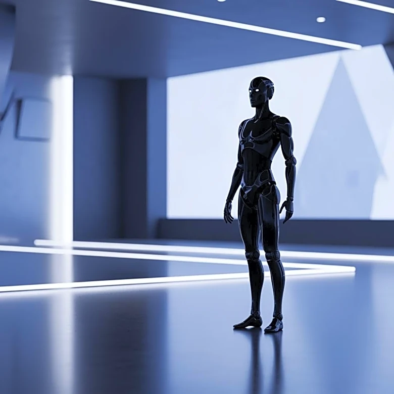 Humanoid Robot at Chinese Olympic Committee's House Captivates Visitors