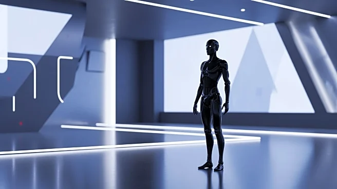 Humanoid Robot at Chinese Olympic Committee's House Captivates Visitors