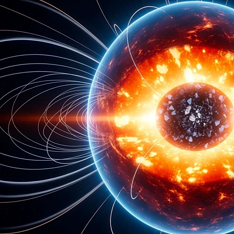 Mysterious Structures Near Earth's Core Impact Magnetic Field Stability