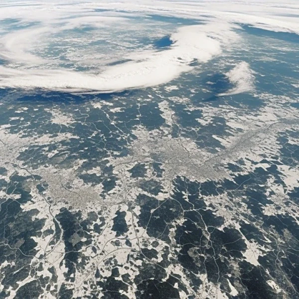 NASA Satellite Captures Unusual Snowstorm Impact Across North Carolina