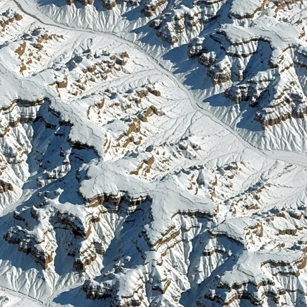 NASA Captures Snow-Covered Grand Canyon from Space, Highlighting Winter Storm Impact