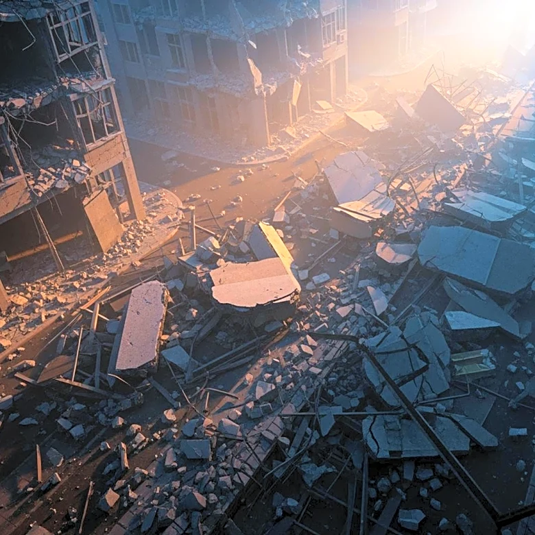 Israeli Airstrike in Gaza City Causes Significant Destruction