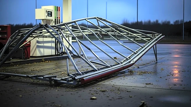 Wind Causes Fuel Island Canopy Collapse at Pompton Lakes Gas Station