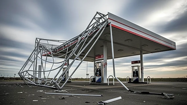 Strong Winds Cause Structural Damage at New Jersey Gas Station