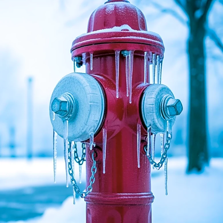 Icicles Form on Fire Hydrants Amid Frigid Weather in New Jersey
