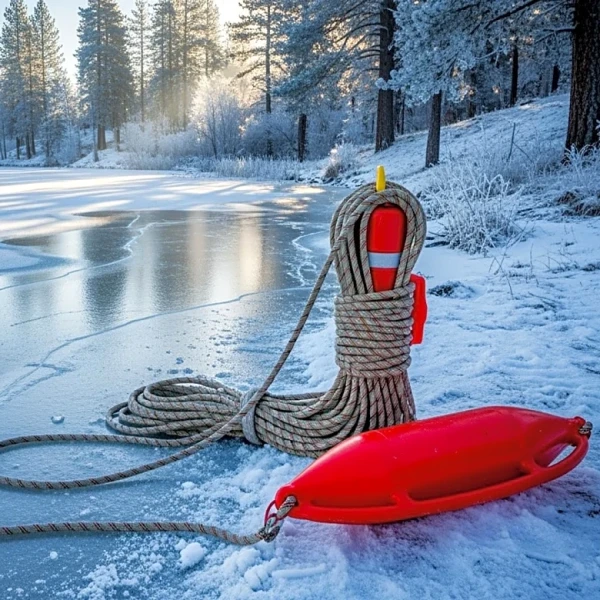 Firefighter Rescues Deer from Icy Lake in Washington State