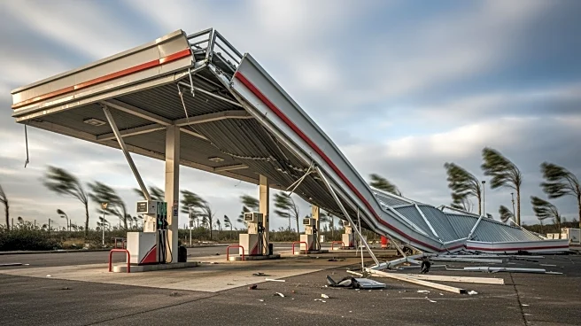 Strong Winds Topple Fuel Island Canopy at New Jersey Gas Station