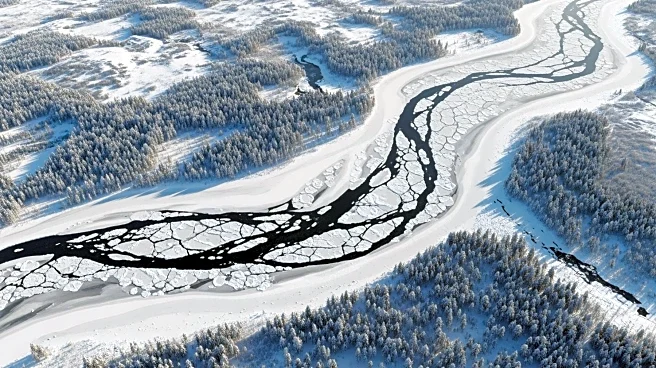 Landsat Captures Icy Hudson River Amid Frigid Weather Conditions