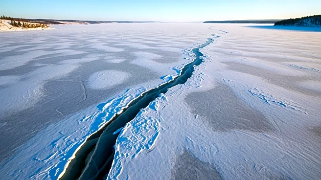 Lake Erie Develops Massive Ice Crack Visible from Space Amid Deep Freeze