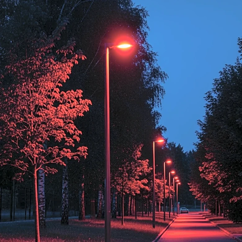 Gladsaxe Municipality Implements Red Street Lighting to Protect Wildlife