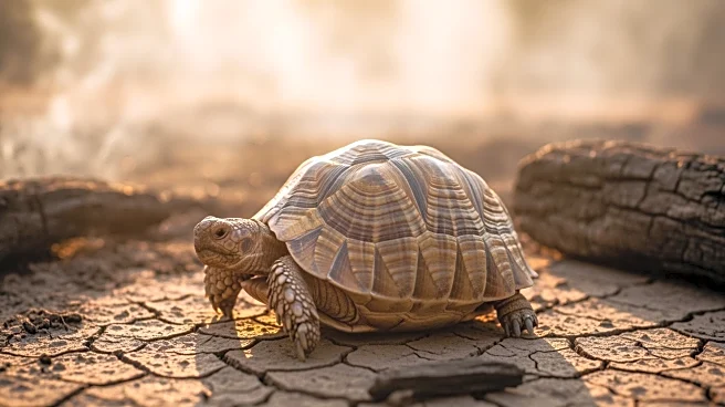 Tortoise Escapes Fire in Southern California Shed