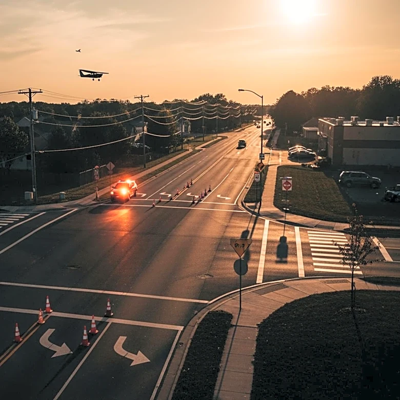 Small Plane's Emergency Landing in Gainesville Causes Vehicle Collisions and Traffic Disruptions