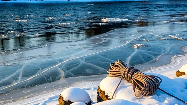 Rescue Operation Saves Two Individuals from Frozen Gunpowder River in Maryland