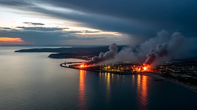 Ukrainian Drone Strike Damages Russian Black Sea Port Amid Peace Talks