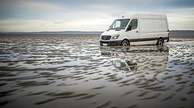 Amazon Delivery Van Stranded on Dangerous UK Mudflats After GPS Error