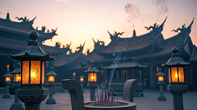 Historic Temple in Taipei Draws Hundreds for Lunar New Year Prayers
