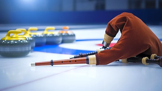 Italian Bagpipers Perform at Olympic Curling, Honoring Scottish Heritage