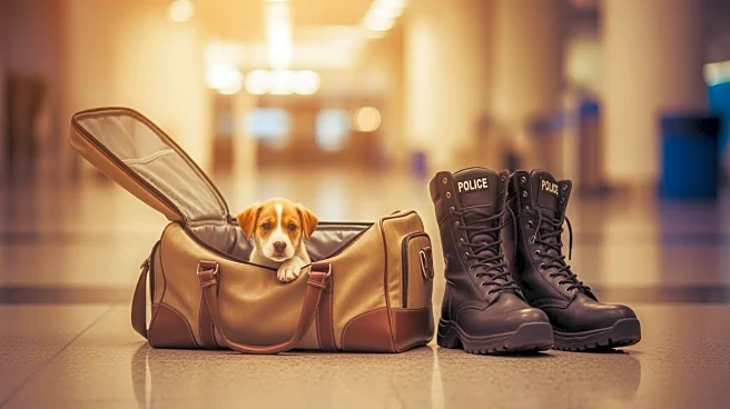 Las Vegas Police Officer Adopts Abandoned Puppy Left at Airport