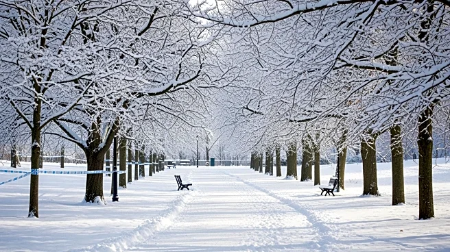 Central Park Transformed into Winter Wonderland by Snowfall