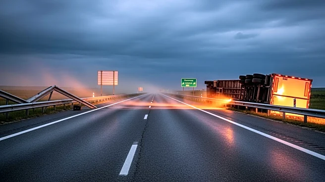 Nevada Highway Patrol Closes I-580 Due to Overturned Trucks Amid High Winds